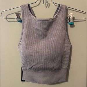 MyProtein high neck bra. NWT. Size medium. Acid wash Gray.